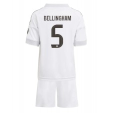 Real Madrid Jude Bellingham #5 Hemmaställ Barn 2025-26 Korta ärmar (+ Korta byxor)